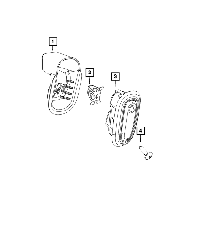 5SA96WA6AA - Interior Trim: Coat Hook for Mopar Image