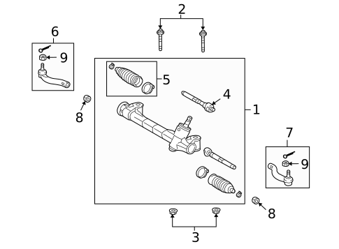 Steering Gear & Linkage for 2011 Lexus HS250h #0