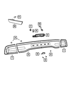 6508599AA - Electrical: Bolt And Retainer for Chrysler: 300 | Dodge: Charger, Neon Image