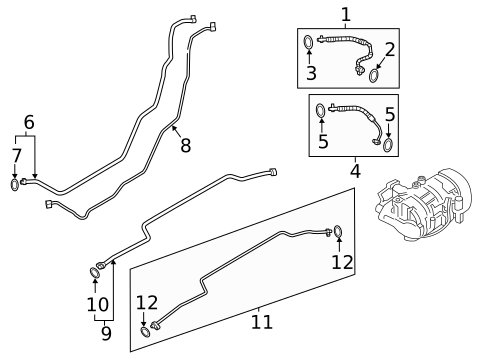 Rear AC Lines for 2022 Porsche 718 Spyder #2