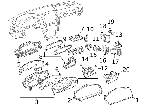Gauges for 2006 Lexus LS430 #0