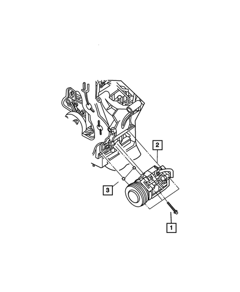 Air Conditioning Compressor Mounting for 2006 Jeep Liberty #0