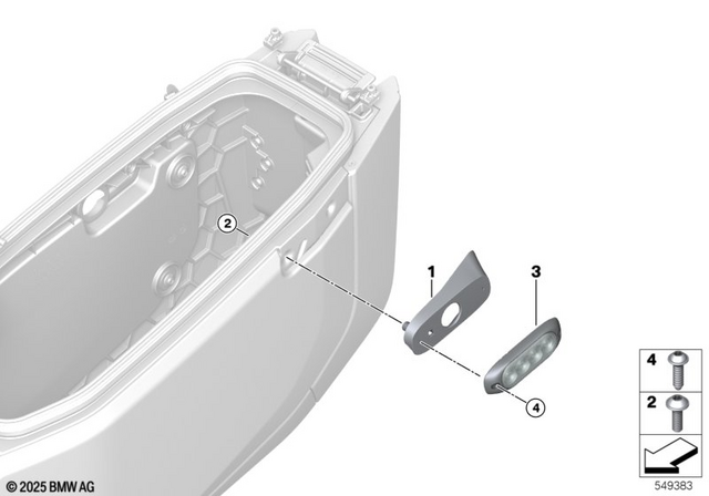 61317043728 - Lights: Fillister Head Screw -  for BMW-Motorrad Image image