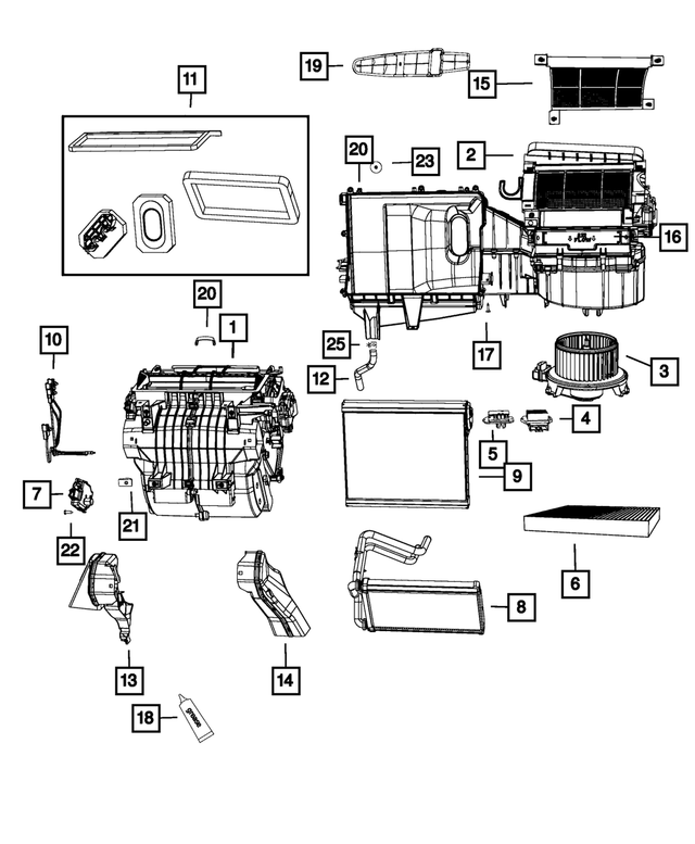 4874425 - Frame, Bumper and Fascia: Spring Clip for Mopar Image
