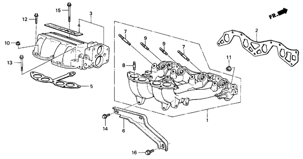 Intake Manifold (SI) for 1986 Honda Civic #0