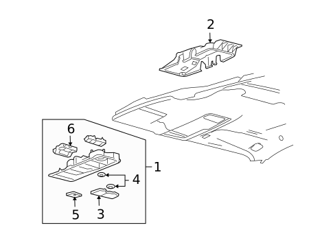 Overhead Console for 2004 Mercury Monterey #0