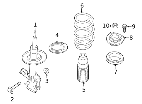 Struts & Components for 2013 Nissan Sentra #0