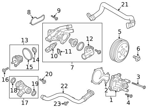 Water Pump & Related Components for 2020 Ford EcoSport #0