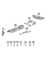 68111560AA - Exhaust: Bolt for Dodge: Hornet | Fiat: 124 Spider, 500, 500L, 500X | Jeep: Renegade | Ram: ProMaster 1500, ProMaster 2500, ProMaster 3500, ProMaster City, ProMaster EV Image