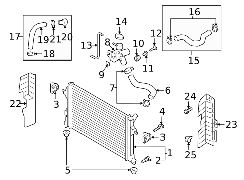 Radiator & Components for 2021 Hyundai Veloster #0