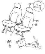 5104708AA - Interior Trim: Seat Cushion Frame for Mopar Image