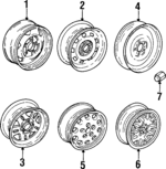 52000019 - Suspension: Spare Wheel for Jeep: Cherokee, Comanche, Grand Cherokee, Grand Wagoneer, Wagoneer Image