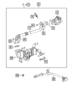 5281424AE - Emission Controls: Egr Valve To Cooler Tube for Mopar Image