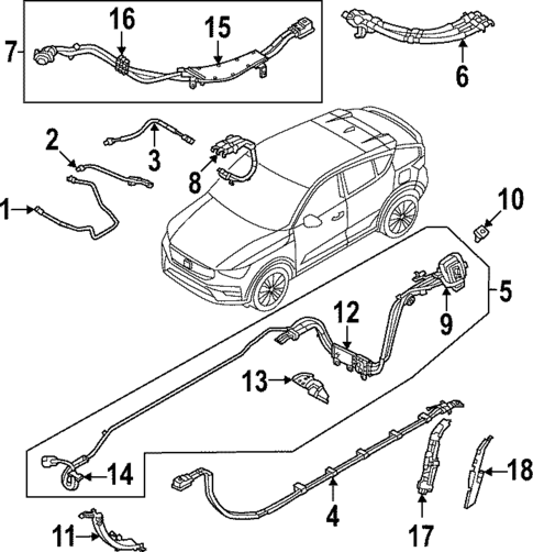 Wiring Harness for 2022 Volvo C40 Recharge #0