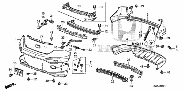 Bumpers ('10-) for 2010 Honda CR-V #0