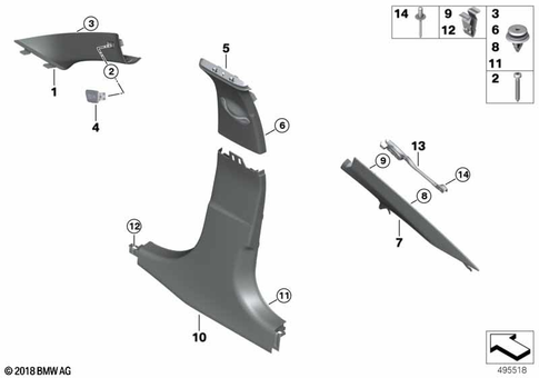 Interior Equipment, Upper for 2019 BMW M340i #2