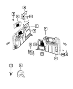 4680649AC - Interior Trim: Insert Carpet for Chrysler: Town &amp; Country | Dodge: Grand Caravan | Ram: C/V Image