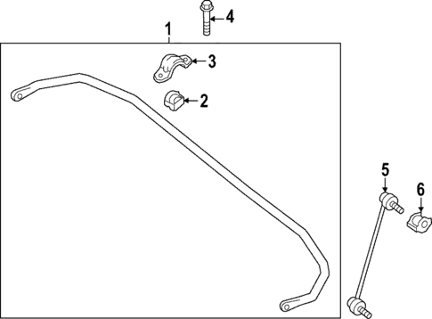 Stabilizer Bar & Components for 2024 INFINITI QX55 #1