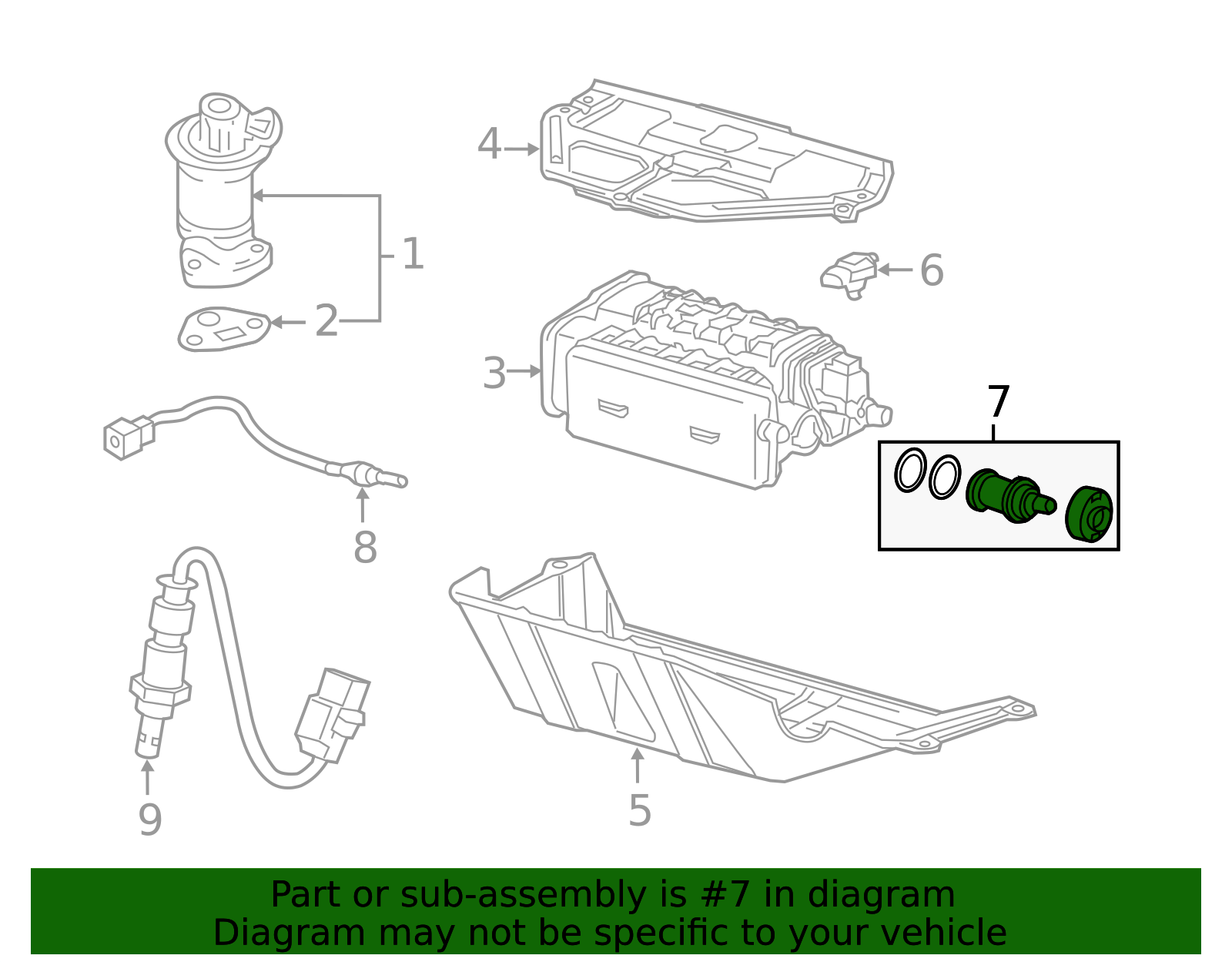 17311-SWA-A01 - Valve Assembly Canister Vent Shut - 2007-2020 Honda ...