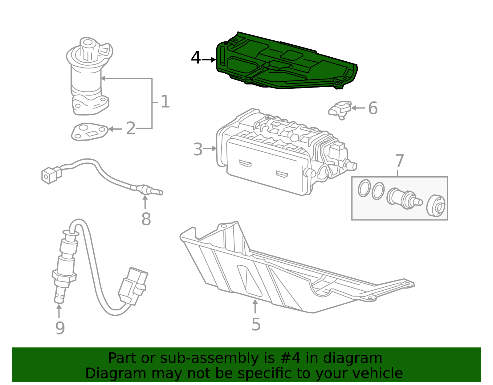 17358-TK8-A00 - Bracket Canister - 2011-2013 Honda Odyssey | Honda ...