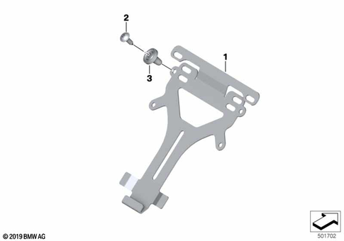 Rear Wheel Cover, License Plate Bracket for 2014 BMW-Motorrad S 1000 XR #6