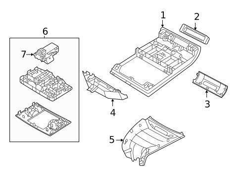 Overhead Console for 2025 Volkswagen Taos #0