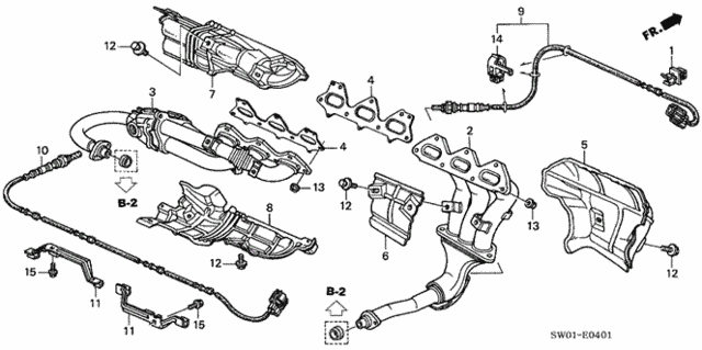 Exhaust Manifold (MT) for 2004 Acura NSX #0