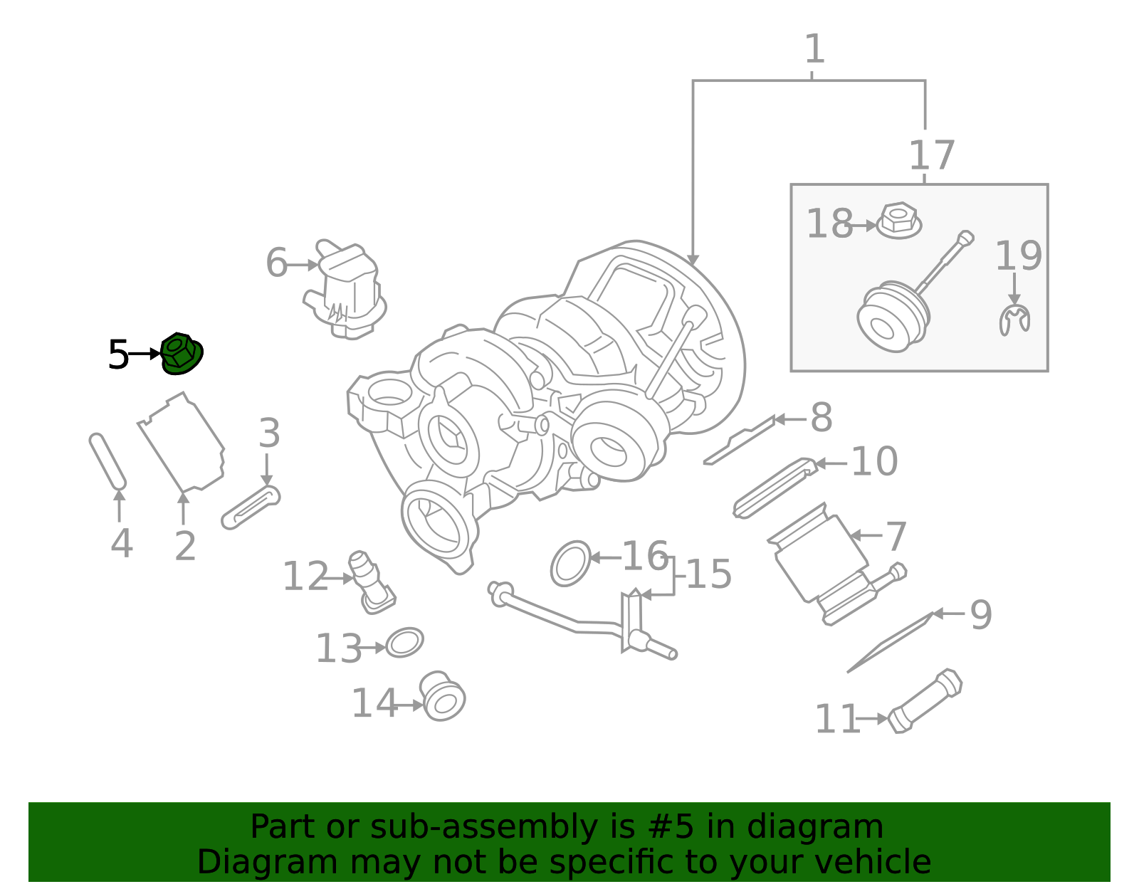 Turbocharger Nut - Porsche (WHT-007-210)