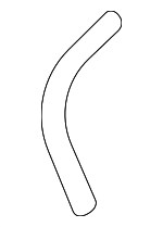 282372C100 - Cooling System: Hose for Hyundai: Genesis Coupe, Santa Cruz, Santa Fe Image