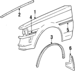 5380122890 - Body: Fender for Toyota: Cressida Image