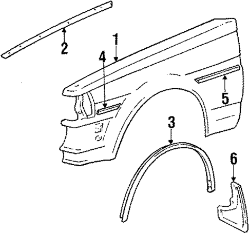 Fender & Components for 1988 Toyota Cressida #0