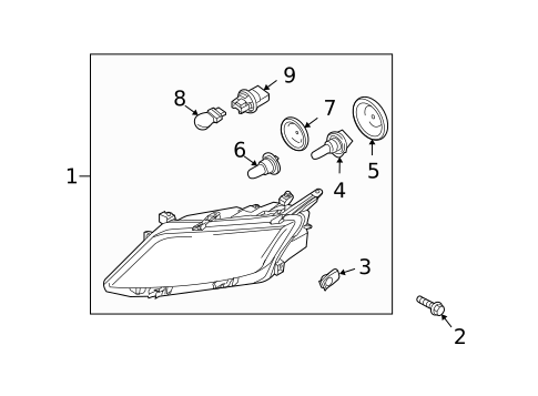 Headlamp Components for 2011 Ford Fusion #0