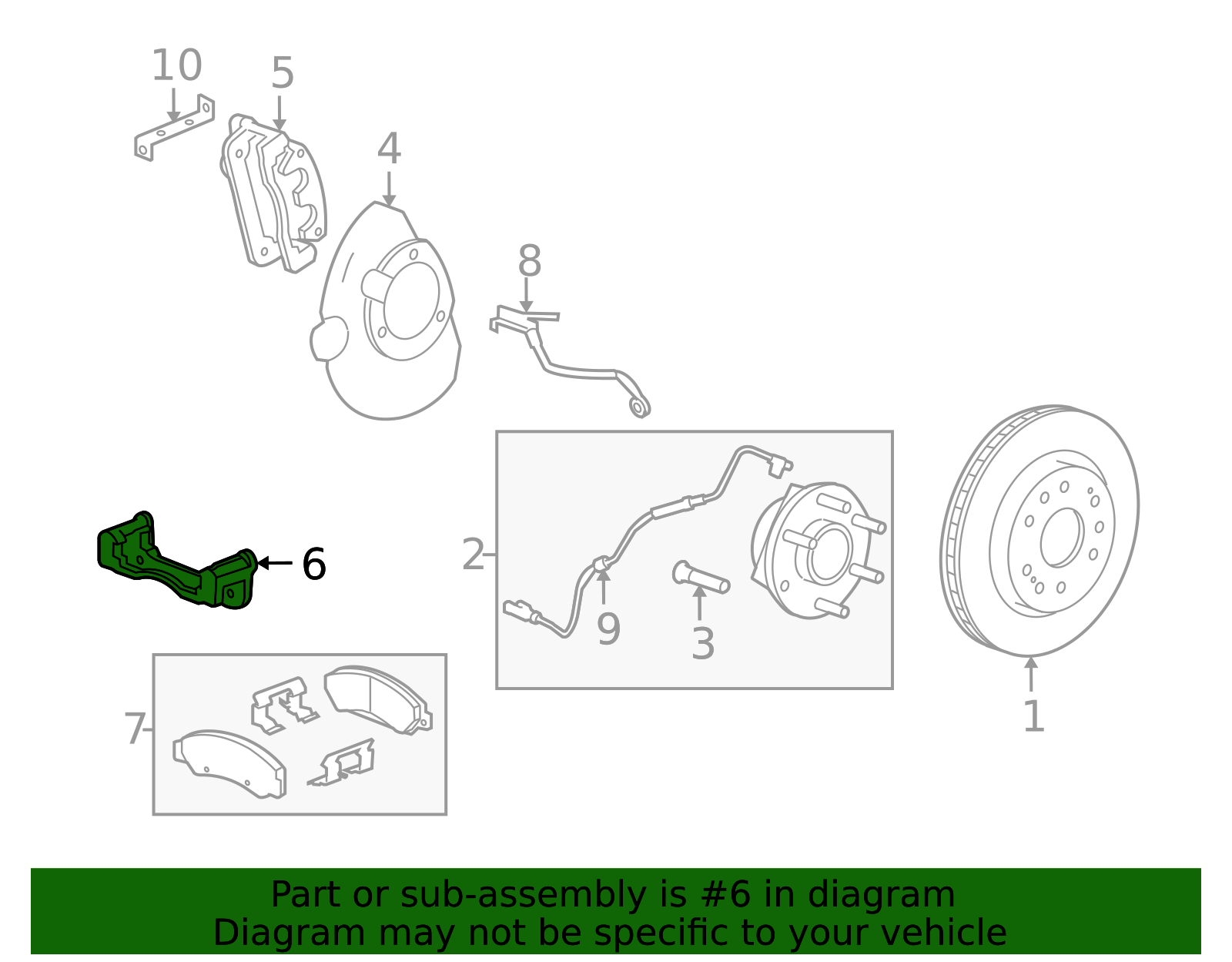 85569599 - High-Quality Disc Brake Caliper Bracket for | AutoNation Parts