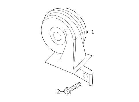 Horn for 2018 Kia Soul EV #0