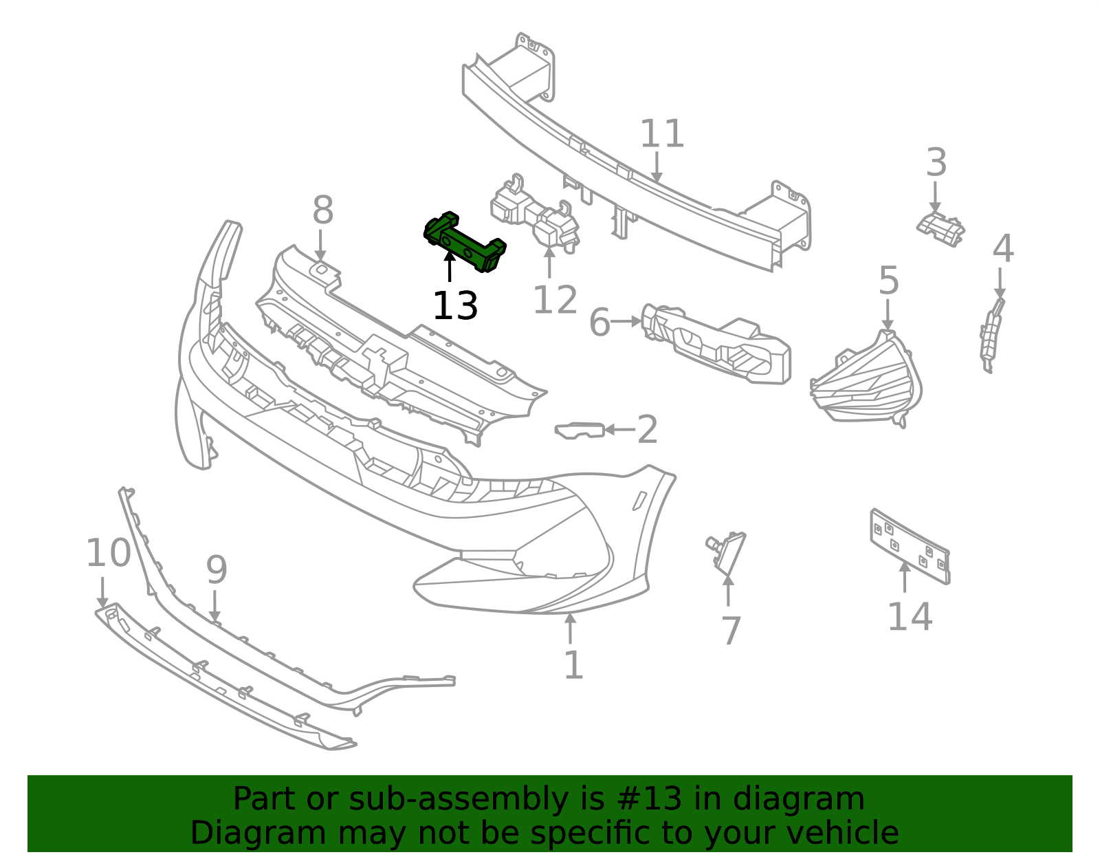 86535-L3300 - Reinforcement Bracket 2021-2024 Kia K5 | Kia.Parts Store