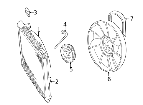 Accessory Drive Belt System Components for 2002 Land Rover Range Rover #1
