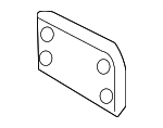 6S4Z17A385AA - Body: License Bracket for Ford Image