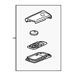 8990H78493 - : Keyless Entry Transmitter for Lexus: LX600, LX700h, RX350, RX350h, RZ300e, RZ450e Image