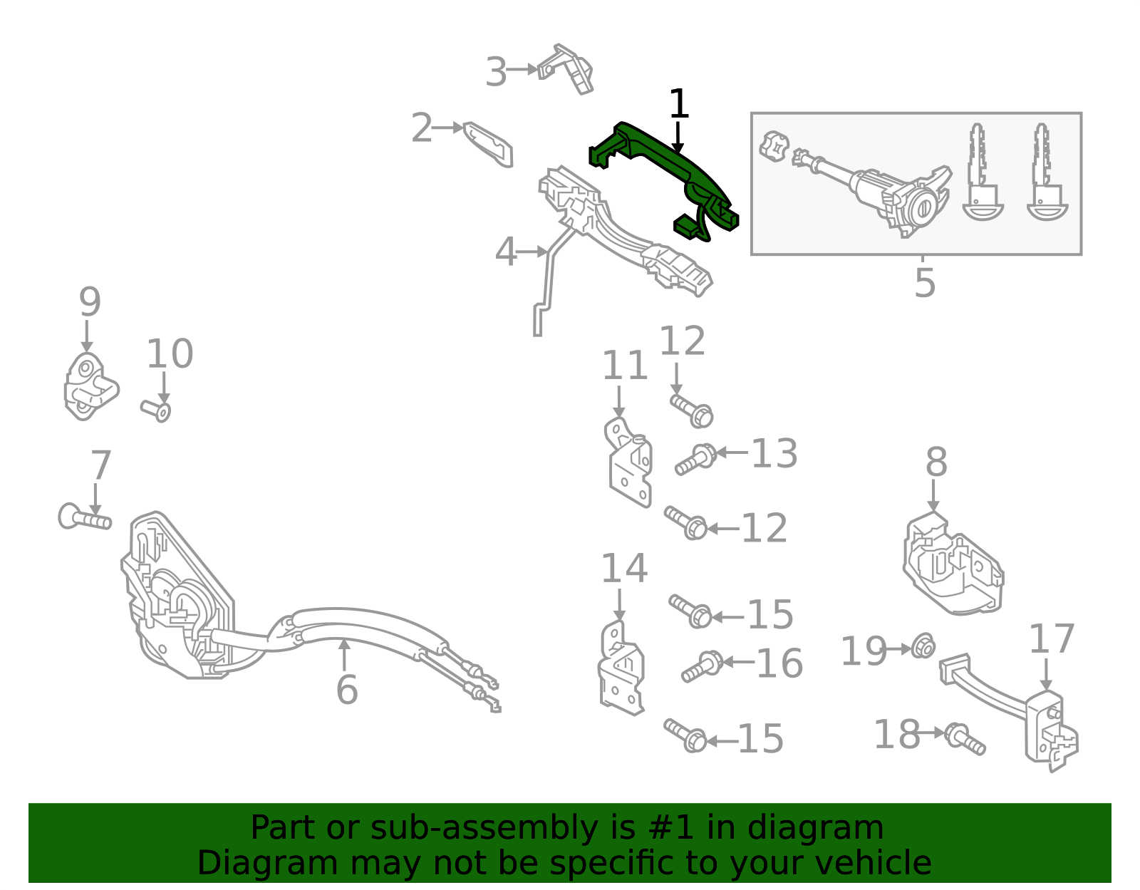 KBB3-58-410A-2M - 2024 Mazda CX-90 - Handle, Outside | Mazda Parts