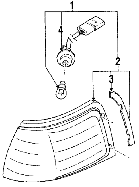 Signal Lamps for 1991 Mazda Protege #0