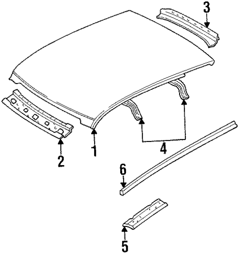 Roof & Components for 2001 Kia Sportage #0