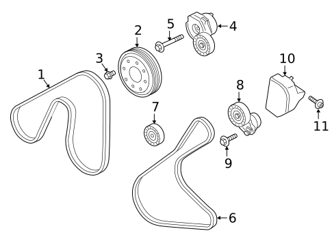 Belts & Pulleys for 2022 Ford Ranger #0
