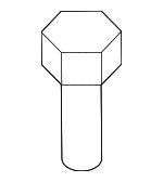 9YA11A801 - Body: Upper Extension Bolt for Mazda Image