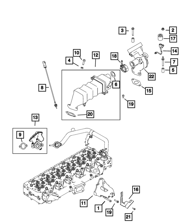68722901AA - Emission Controls: Exhaust Manifold Spacer for Mopar Image image