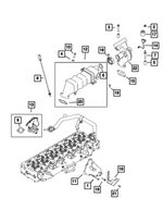 68722901AA - Emission Controls: Exhaust Manifold Spacer for Mopar Image