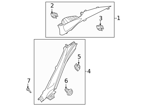 Interior Trim - Quarter Panels for 2020 Kia K900 #0