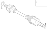 36003765 - : Axle Assembly for Volvo: EX30 Image