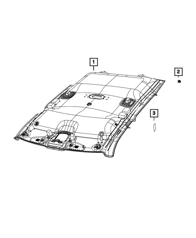« 7ZP66TX7AA –  : Garnissage Du Pavillon pour Mopar Image »