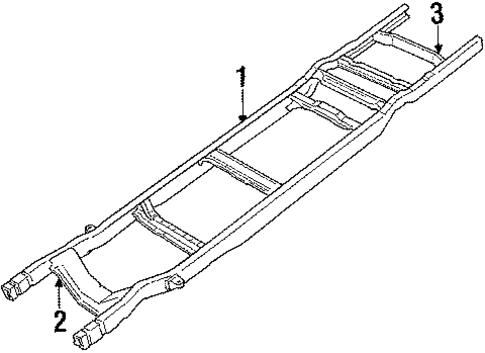 Frame & Components for 1989 Ford E-150 Econoline Club Wagon #0