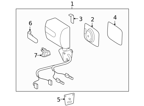 Outside Mirrors for 2013 Mercedes-Benz G550 #1